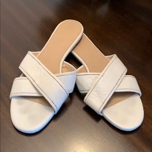 J Crew Leather Slides